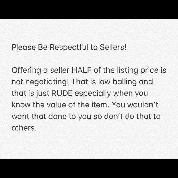 Please Be Respectful to Sellers - Picture 1 of 1